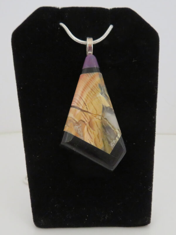 Sugilite, Howardite,Black Jade Pendant - Bill Simpson